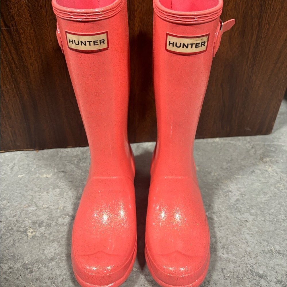 Pink Sparkly Hunter Boots